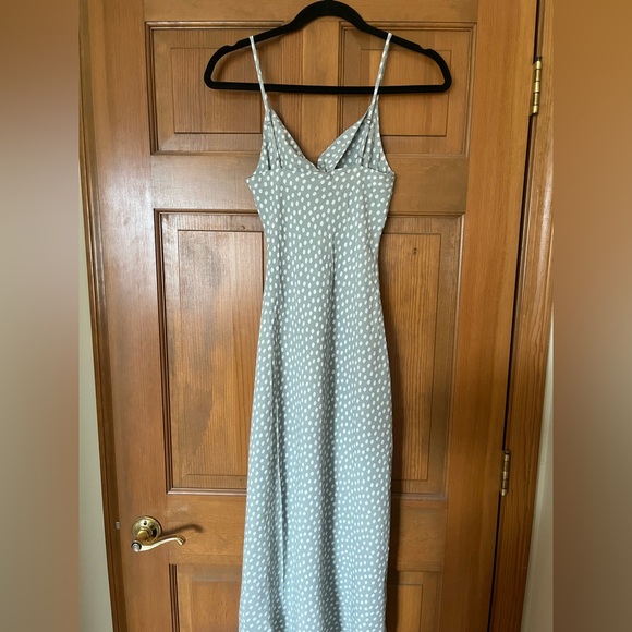 NWT A&F Knot-Front Slip Midi Dress - Picture 3 of 15